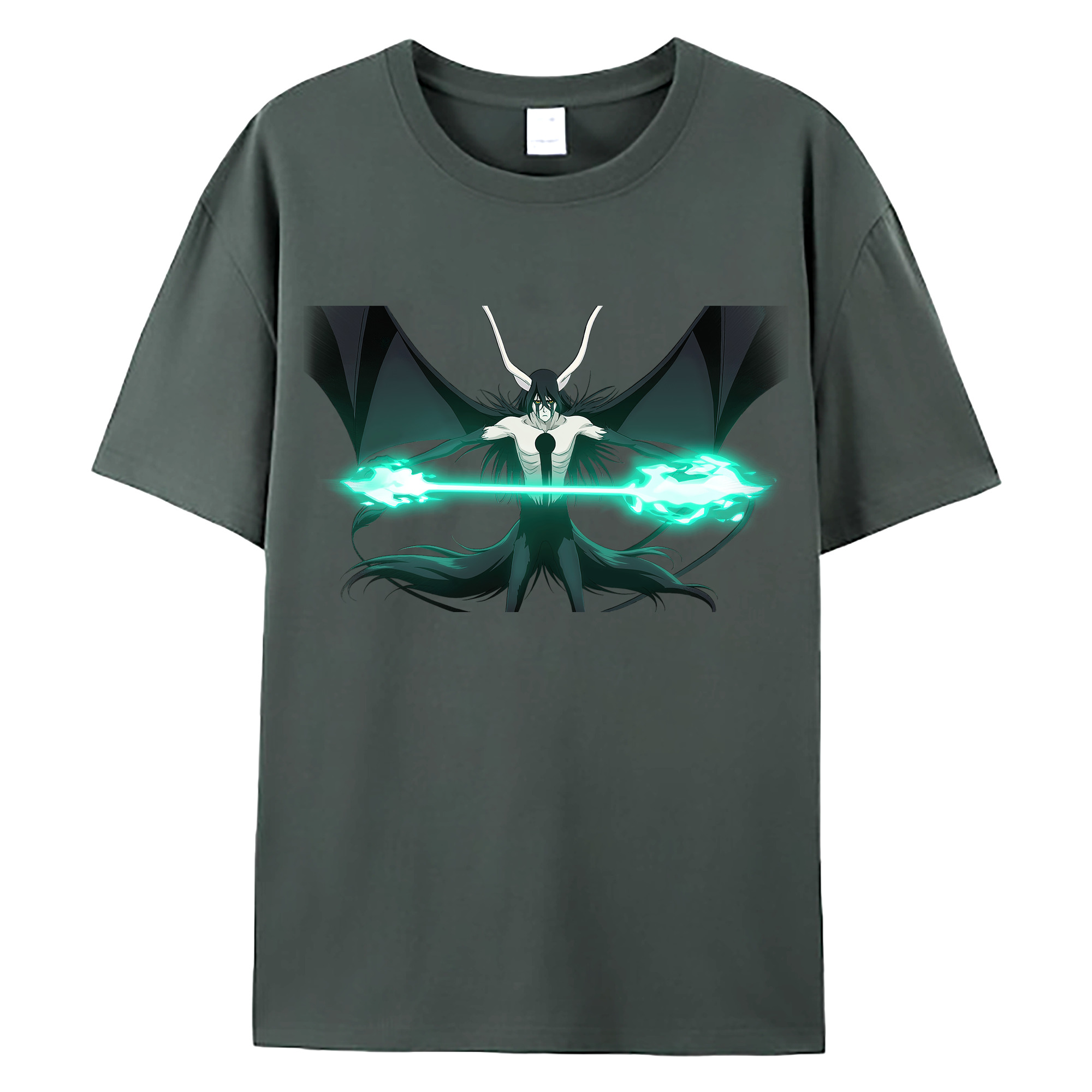 （画像用） ブリーチ ウルキオラ·シファー BLEACH Ulquiorra cifer 綿100％ メンズ半袖Tシャツ｜肌触りやわらか＆通気性
